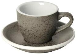 LOVERAMICS Egg - Espresso 80 ml Cup and Saucer - Granite