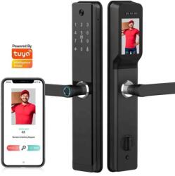 Portass-key Yala smart cu camera incorporata si WiFi Tuya, acces amprenta, cod, card, cheie (termopan-tuya)