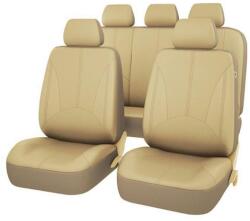 AVEX Set 11 huse scaun auto Universale din piele ecologica Bej, AG338F (AVX-AG338F) - edanco