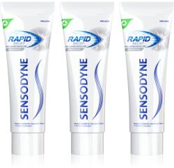 Sensodyne Rapid Whitening pasta de dinti pentru albire pentru dinti sensibili 3x75 ml