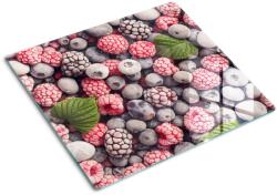 tulup Edzett üveg vágódeszka, Tulup, Fagyasztott erdei gyümölcsök, Kék, 60x52 cm, 010010520040000007135 (010010520040000007135)