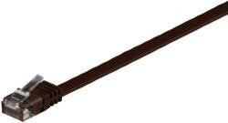 Goobay Patch cable Cat6 U/UTP flat brown 0, 50m - bright brown (95879) - vexio