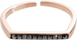 JSB Bijoux egyenes, Swarovski kristálykövekkel rózsaarany Hematite 92700531rg-hem (Ag925/1000, 1)