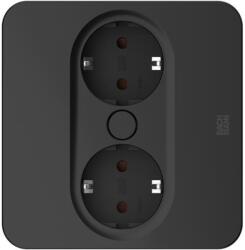 Bachmann Contact pentru încorporare Bachmann - TWIST 2, 2x Schuko, 2 m, pătrat, negru (946.101)