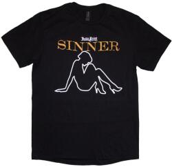 Judas Priest Sin After Sin Sinner Slogan Lady Тениска с къс ръкав Black M (JPTEE23MB02)