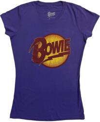 David Bowie Vintage Diamond Dogs Logo Purple S Дамски Риза (BOWTS09LPU01)