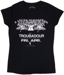 Guns N' Roses Troubadour Flyer Black S Дамски Риза (GNRTS29LB01)