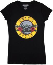 Guns N' Roses Classic Bullet Logo (Skinny Fit) Black L Дамски Риза (GNRTS03LB03)