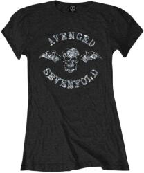 Avenged Sevenfold Death Bat (Embellished) Black S Дамски Риза (ASTS36LB01)