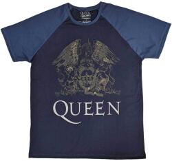 Queen Crest Raglan Navy Blue & Denim Blue L Риза (QURL22MND03)