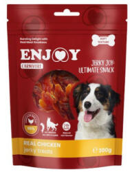 Enjoy Recompense pentru caini Enjoy Carnivore Real Chicken Jerky Treats cu pui 300 gr