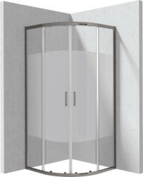 Deante Funkia Evo zuhanykabin 80x80 cm félkör alakú grafit matt/üveg mintával KYPDE88P (KYPDE88P)