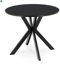 Mebel Elite Étkezőasztal LAUREN 90 cm fekete