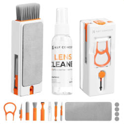 K&F Concept 11in1 billentyűzet-tisztító szett (extra 60 ml tisztítófolyadékkal) (K&F Concept Newly Upgraded 11-in-1 Keyboard Cleaning Kit with Extra 60ml Cleaner - Multifunction Electronic Device Cleaner Set for 