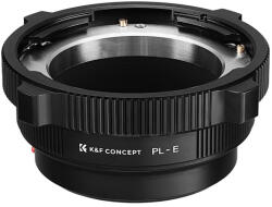 K&F Concept PL-E bajonett-adapter PL objektívhez - Sony E/NEX váz (High Precision Lens Adapter PL-E, Mount Adapter)