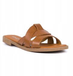VENEZIA Női flip-flop papucs Venezia V403-03515 barna bőr lapos sarkú méret 39 Sellecti (V403-03515 brązowe)