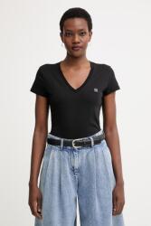 Giorgio Armani női pamut póló - fekete XS - answear - 16 090 Ft
