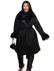 Shein Plus Size Női Kabát Fekete 46-OS