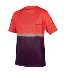 Endura Singletrack Core T II férfi kerékpáros mez piros-szilva XL (E3232AU/4)