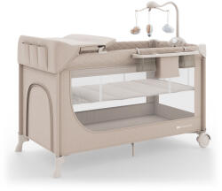 KinderKraft Leody Up utazóágy kiegészítőkkel Beige
