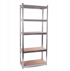 AGA Fém garázstároló állvány 5 polccal 172x75x30 cm 375kg pincébe (K15208)