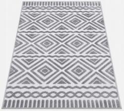 Rugo Szőnyeg 120x170 Boho Berber Hálószoba Nappali Szürke Divatos Kétszintes (dywan boho do salonu sypialni nowoczesny)