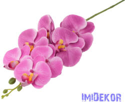  Gumis orchidea 7 fejes ág 77 cm - Rózsaszín