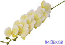  Orchidea ág gumírozott eres selyem 90cm - Zöldes