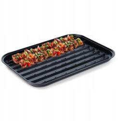 BBQ Grillező Tepsi Acél Perforált Fekete Grill Tálca 34, 5 CM Db (4908332673182)