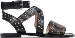 Guess Cevie2 Sandale Casual Damă Din Piele Negre FL6CV2FAL03-BLKBR (FL6CV2FAL03-BLKBR)