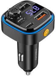 Recci FM Transmitter Autovehicul cu Bluetooth / USB RQ08 (RQ08)