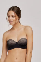 Gisela 1/0357 Negru Fără bretele Sutien fără căptușeală cu Baloane 1/0357 (1/0357)