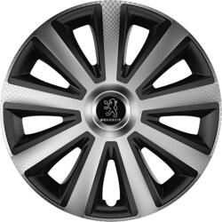 Versaco Set Capace De Roți Auto Aviator Carbon Argintiu / Negru Compatibilitate Peugeot 4 Bucăți 15" 004-01378 (004-01378)