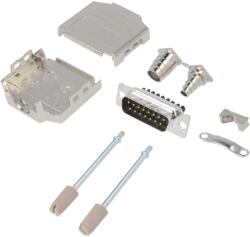 Amphenol Conector D-Sub 15 Pin, pe cablu (L17DPPK15-M+L717DA15PST)