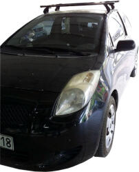 GS Bare De Acoperiș Pentru Mașină Oțel Pentru Toyota Yaris 3D Cu Picioare Pentru Portbagaj De Acoperiș Și Blocare Argintii MΠ. TYARIS. 07 (ΜΠ.TYARIS.07)
