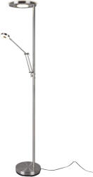 TRIO Barrie Lampa de podea LED Î181xL30cm. cu Lumină Alb Reglabil 4000lm Argintiu (424210307)