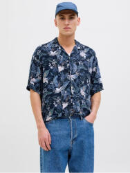 JACK & JONES Cămașă Mâneca Scurtă Floral Albastru Navy 12269037 (12269037)