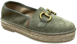Ragazza 0199 Espadrile dama în culoarea Kaki 0199 (0199)