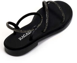Ragazza Sandale Casual Damă Negre Din Piele 01128 (01128)
