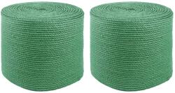 vidaXL Franghie din Jute 2 pcs Verde 100% jute Tossa GartenMobel Dekor (42011744)