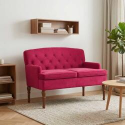 vidaXL Canapea cu capitonaj butonat Rosu Vin 111 x 65 x 79 cm Catifea GartenMobel Dekor (42041848)