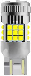 AutoREY Bec LED T20 / W21/5W / 7443 DRL Lumini de Zii cu 2 Filamente, 30W, 2800LM, 6000K Alb Rece, 36 SMD 3030, Ventilator Integrat, Canbus Integrat, fara eroare de bec ars, 12V AutoREY® Premium (AI13-15)