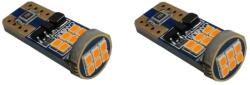 Autorey Set 2 Becuri LED Auto T10 AutoREY® Premium Canbus W5W UltraBright Pentru Pozitie, Plafoniere, Portbagaj, Lumina Portocalie 3000K fara erori in bord (AR-67)