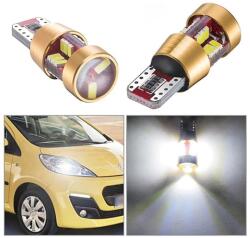 Autorey Set 2 Becuri LED cu lupa T10 w5w Canbus pentru Pozitii , Plafoniera Lumina Alba (AR-68)