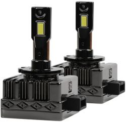 AutoREY Set 2 Becuri LED D3S/R AutoREY® PRO 75W/bec Chip Cree 50.000 Lumeni Plug&Play pentru Far Auto, Conversie Xenon HID to LED 12-24V Canbus, fara eroare de bec ars (AI11-011)