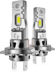 AutoREY Set 2 Becuri LED Auto Mini H7 300W 30000Lm, Cip LED CSP 8035, CANBUS, 6500K Alb +300% Ventilator Integrat, IP68, 12V, Plug & Play, fara eroare de bec ars AutoREY® (AI13-23)