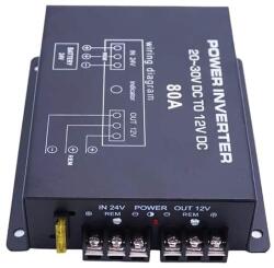 Autorey Convertor 24v in 12v 80 Amperi cu 2 Ventilatoare pentru Camioane, Auto, Tir, Utilaje, coborator de tensiune (AR-81)