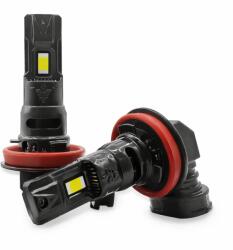 AutoREY Set 2 Becuri LED H8/H11 AUTOREY Premium 20000LM 4300K 35W 12V-24V Plug & Play Lumina Alb Natural Tehnologie CSP Faruri Proiectoare Ceata Auto Camion (AI25-03)