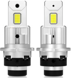 Autorey Set 2 Becuri LED D2S/R Auto, 75w, 30.000 Lumeni, Lumina Alba 6500K, 12-24 Volti, CSP, Canbus, Radiator Aluminiu AutoREY® Premium (AR-33)