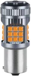 Autorey Bec LED Semnal P21W / BA15S / 1156, DRL Lumini de Zi, 30W, 2800LM, Culoare Portocaliu, 36 SMD 3030, Ventilator Integrat, Canbus Integrat, fara eroare de bec ars, 12V AutoREY® Premium (AI13-07)